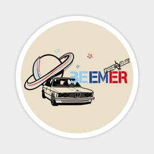 Space Beemer Magnet